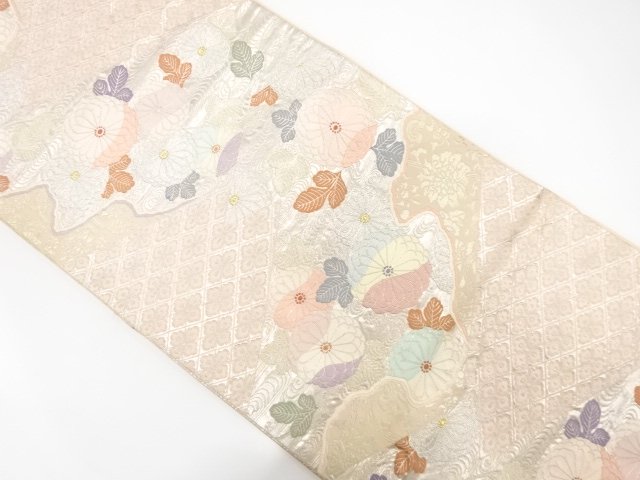 JAPANESE FUKURO OBI / WOVEN FLOWER